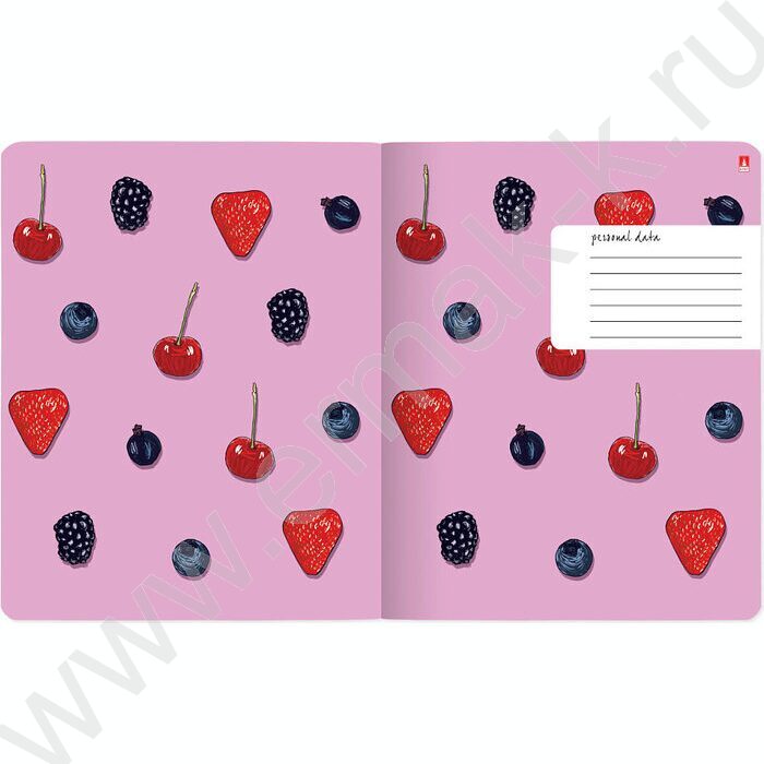 Тетрадь  48л клетка "Ягоды.Графика" ассорти | Фото 7