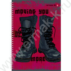 Тетрадь  80л А4 клетка/спираль "Boots" ассорти | Фото 3