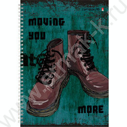 Тетрадь  80л А4 клетка/спираль "Boots" ассорти | Фото 4