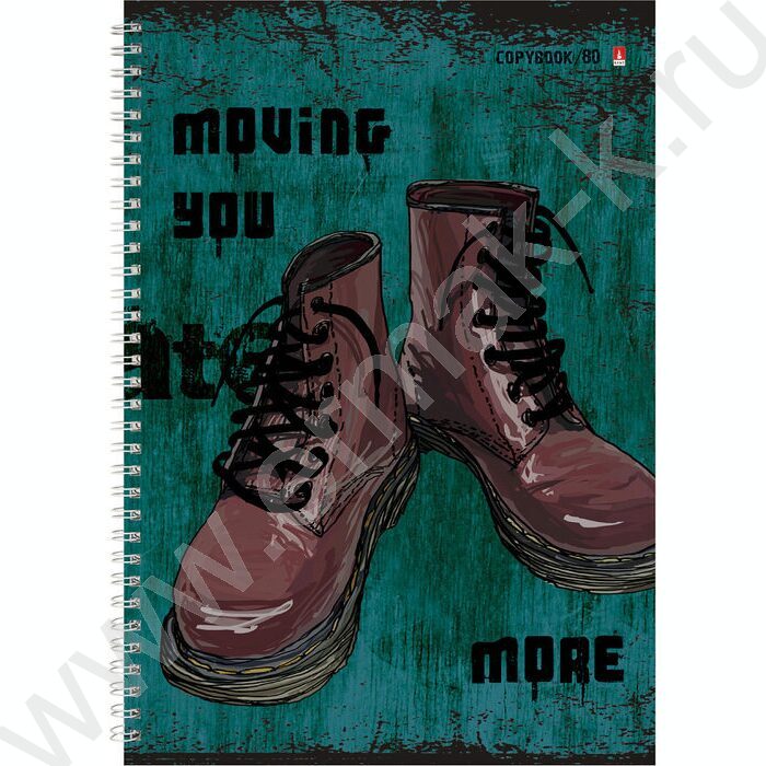 Тетрадь  80л А4 клетка/спираль "Boots" ассорти | Фото 4