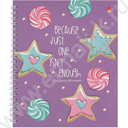 Тетрадь  48л клетка/спираль "Сладкое настроение" ассорти | Фото 3