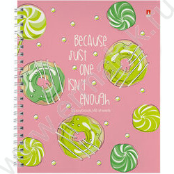 Тетрадь  48л клетка/спираль "Сладкое настроение" ассорти | Фото 5