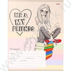 Тетрадь  12л линейка "Стильная девочка" 5видов | Фото 5