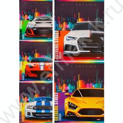 Тетрадь  48л клетка "Экстремальный тюнинг" ассорти | Фото 1