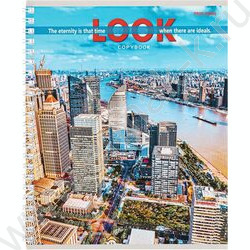 Тетрадь  48л клетка/спираль "Вид на мегаполисы" ассорти | Фото 2