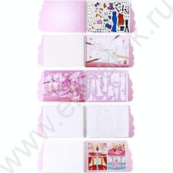 Альбом д/творчества София 21*29см на спирали, 32 страницы с контурами, 1 страница с наклейками,  | Фото 3