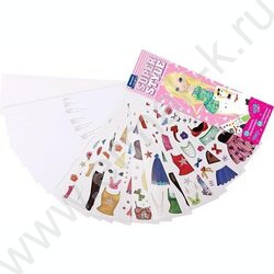 Альбом д/творчества София 7*24 см,  24 страницы с контурами, 12 страниц с наклейками | Фото 2