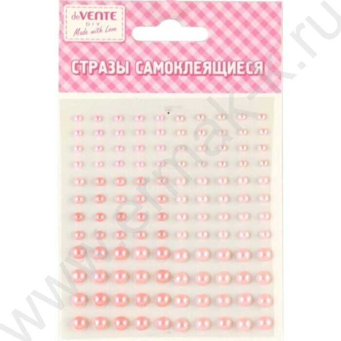 Наклейки-стразы акриловые "Жемчуг" 9,5*10,5см /ассорти /блистер | Фото 1