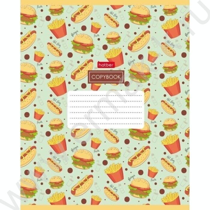 Тетрадь  18л клетка "Good food"  5видов | Фото 2