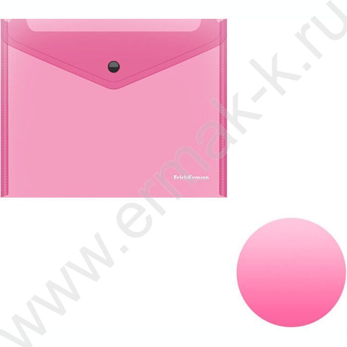 Папка-конверт на кнопке А5+ Glossy Neon полупрозрач. /ассорти | Фото 2