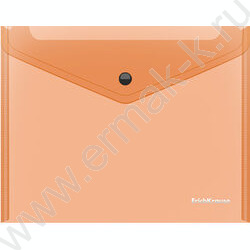 Папка-конверт на кнопке А5+ Glossy Neon полупрозрач. /ассорти | Фото 3