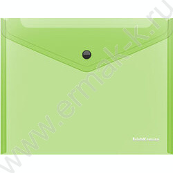 Папка-конверт на кнопке А5+ Glossy Neon полупрозрач. /ассорти | Фото 4