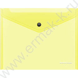 Папка-конверт на кнопке А5+ Glossy Neon полупрозрач. /ассорти | Фото 5