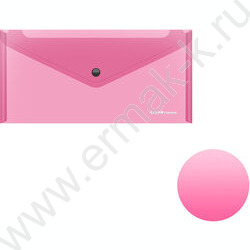 Папка-конверт на кнопке Travel Glossy Neon полупрозрач. /ассорти | Фото 2