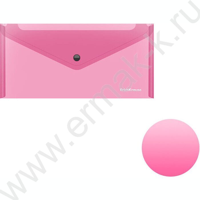 Папка-конверт на кнопке Travel Glossy Neon полупрозрач. /ассорти | Фото 2