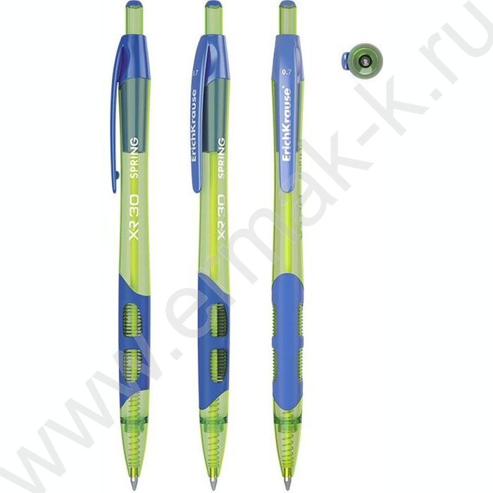Ручка шар авт XR-30 Matic&Grip Spring 0,7мм, синяя /корпус-ассорти | Фото 3