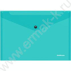 Папка-конверт на кнопке B5 Glossy Vivid полупрозрач. /ассорти | Фото 3