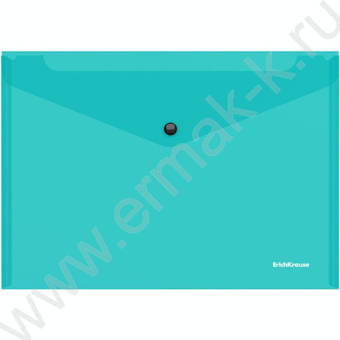 Папка-конверт на кнопке B5 Glossy Vivid полупрозрач. /ассорти | Фото 3