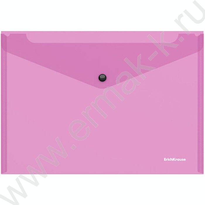 Папка-конверт на кнопке B5 Glossy Vivid полупрозрач. /ассорти | Фото 4