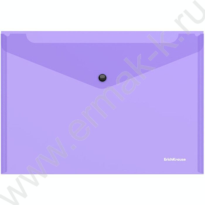 Папка-конверт на кнопке B5 Glossy Vivid полупрозрач. /ассорти | Фото 5