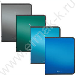 Папка д/тетрадей A5+ пластик молния "Matt Ice Metallic" /ассорти | Фото 1