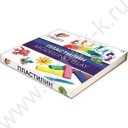 Пластилин  12цв 240г Классика+стек | Фото 2