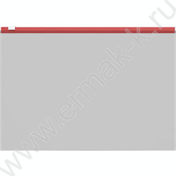 Папка-конверт на молнии А4 Zip Fizzy Clear c цветной молнией /прозрачная, ассорти | Фото 4