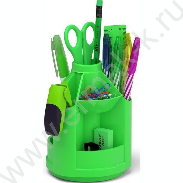 Офисный набор 13 предм. Mini Desk, Neon Solid /вращающийся /зеленый | Фото 1