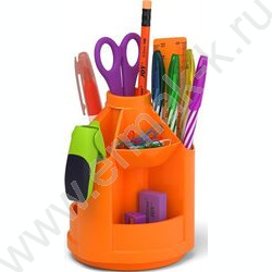 Офисный набор 13 предм. Mini Desk, Neon Solid /вращающийся /оранжевый | Фото 1