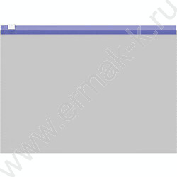 Папка-конверт на молнии C6 Zip Fizzy Clear прозрачный c цветной молнией /ассорти | Фото 3