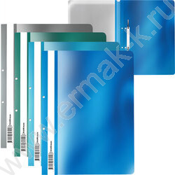 Скоросшиватель пл  Glossy Ice Metallic с перфорацией /ассорти | Фото 1