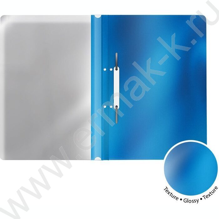 Скоросшиватель пл  Glossy Ice Metallic с перфорацией /ассорти | Фото 2