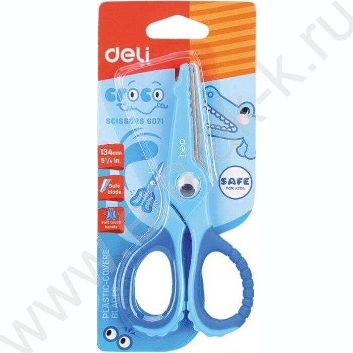 Ножницы 13,4см детские Croco /ассорти, блистер | Фото 1