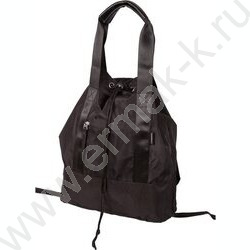 Сумка-рюкзак нейлон и полиэстер, на утяжке, с ручками и широкими лямками /черный | Фото 1