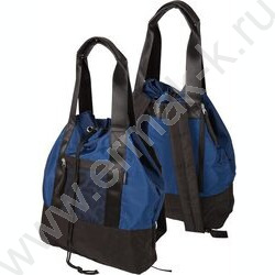 Сумка-рюкзак нейлон и полиэстер, на утяжке, с ручками и широкими лямками /темно-синий с черным | Фото 2