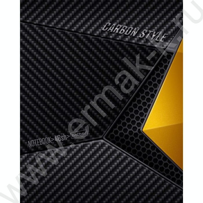 Тетрадь  48л клетка "CarbonStyle" /лак /5видов | Фото 5