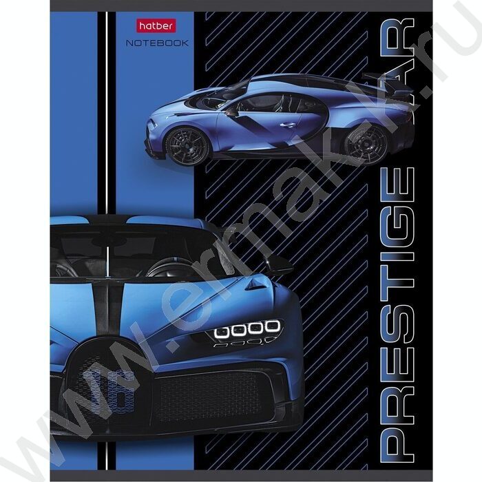 Тетрадь  48л клетка "Автопрестиж" /лак /5видов | Фото 1