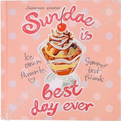 Зап. книжка  64л А6 тв.обл. "Изысканный десерт" /глянец/лен/ | Фото 1