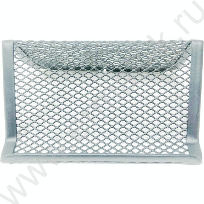 Подставка д/визитных карточек сетчатая (металл) серая | Фото 1