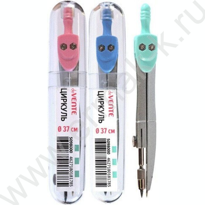 Циркуль Pastel пл.футляр /пастельные цвета ассорти | Фото 1