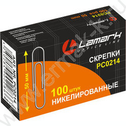 Скрепки 50мм / 100шт никелированные | Фото 1