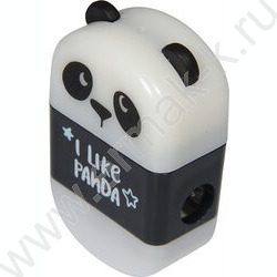 Точилка 1отв. пластик/с контейнером+ластик/ FunGraphix. Панда 3вида | Фото 3