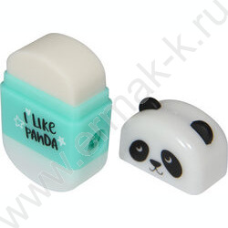Точилка 1отв. пластик/с контейнером+ластик/ FunGraphix. Панда 3вида | Фото 5
