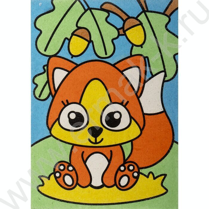 Набор д/творчества Фреска. Картина из песка "Бельчонок" | Фото 3