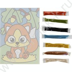 Набор д/творчества Фреска. Картина из песка "Бельчонок" | Фото 4