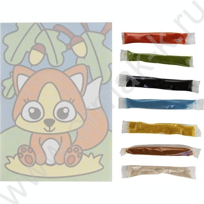 Набор д/творчества Фреска. Картина из песка "Бельчонок" | Фото 4