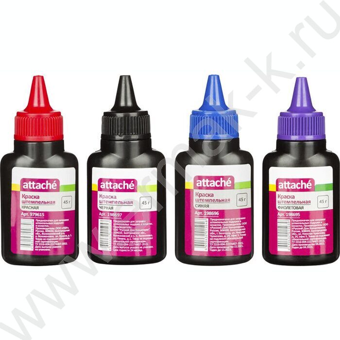 Штемпельная краска 45мл красная | Фото 5