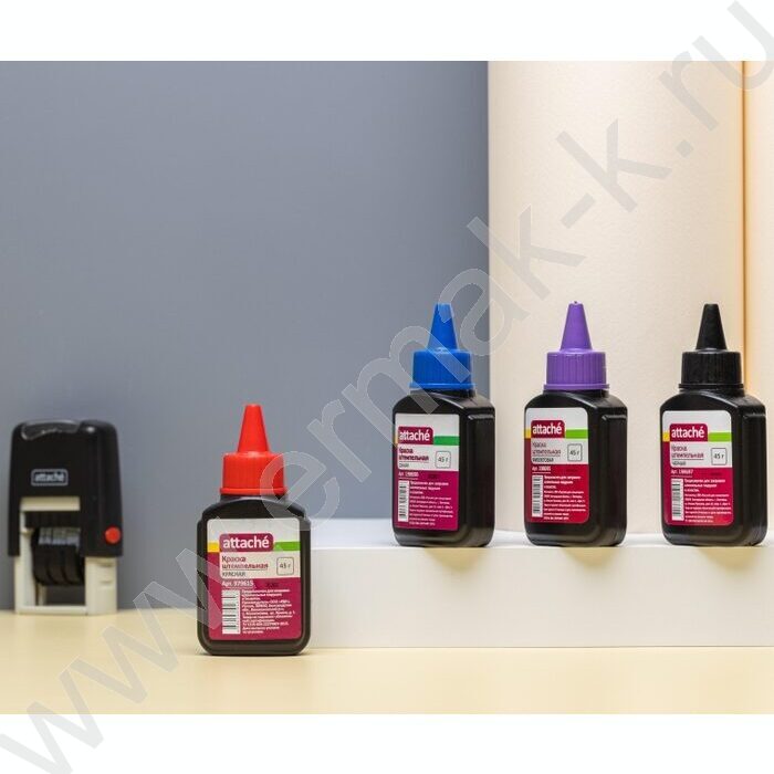 Штемпельная краска 45мл красная | Фото 6