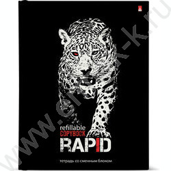 Тетрадь 160л клетка/кольца "Rapid" со смен.блоком | Фото 1