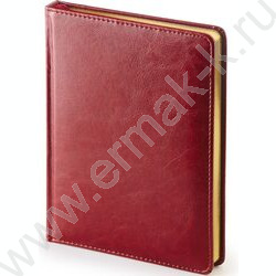 Ежедневник н/дат А6+ 136л Sidney Nebraska бордовый | Фото 1